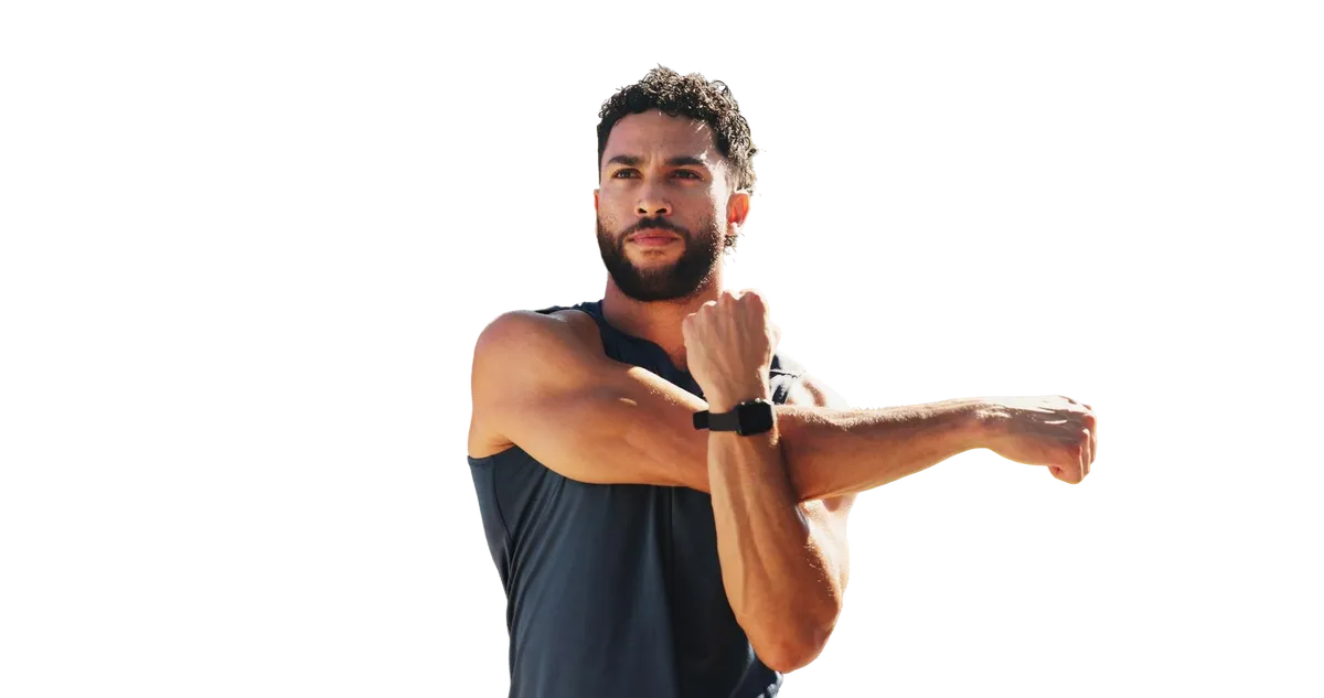Active man representing optimized testosterone