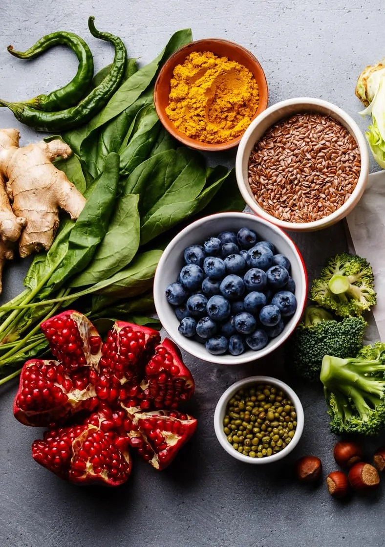 Balanced meal with lean protein, vegetables, and healthy fats